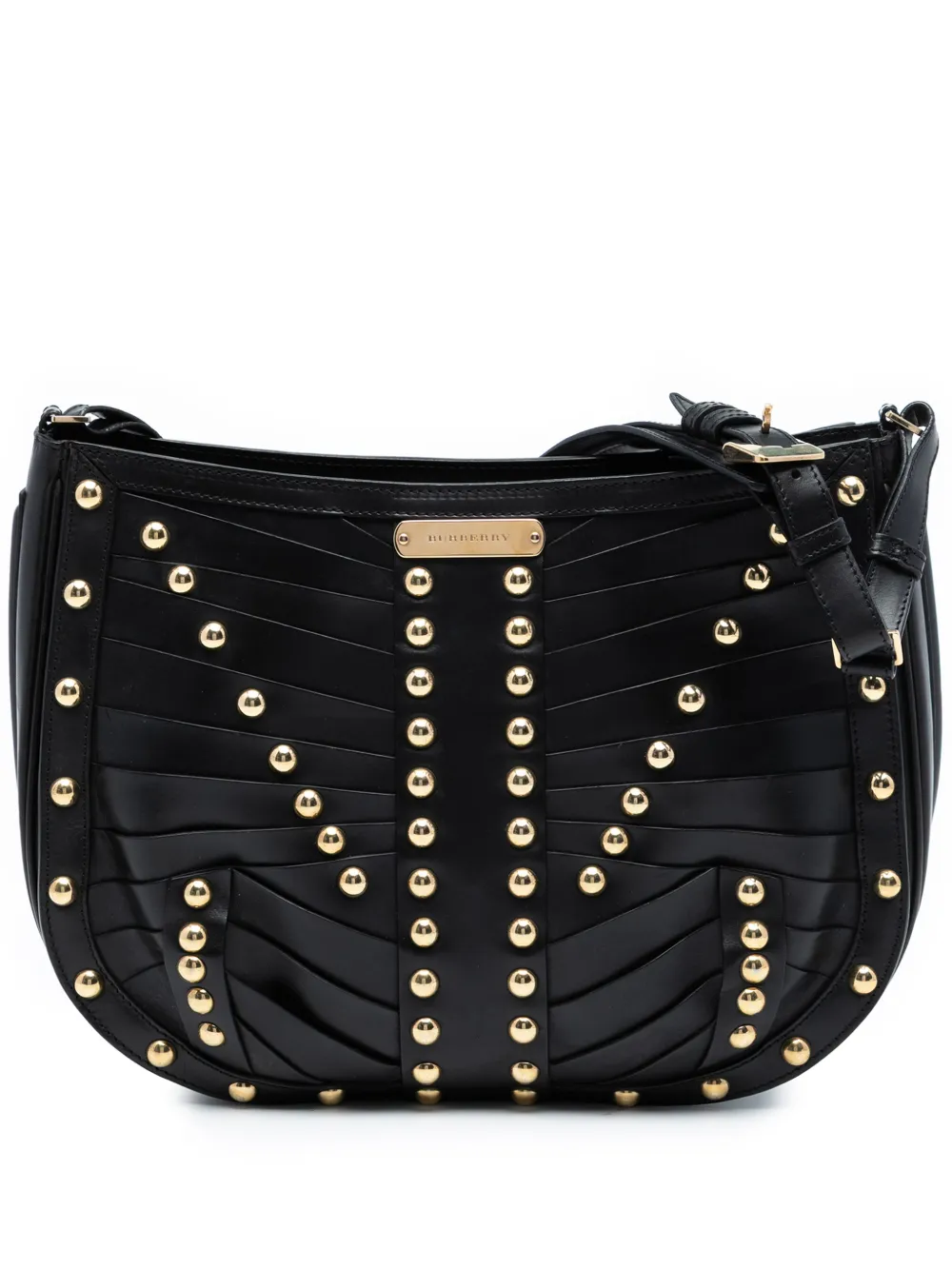 Burberry Pre-Owned 2000-2017 Studded Leather shoulder bag - Nero