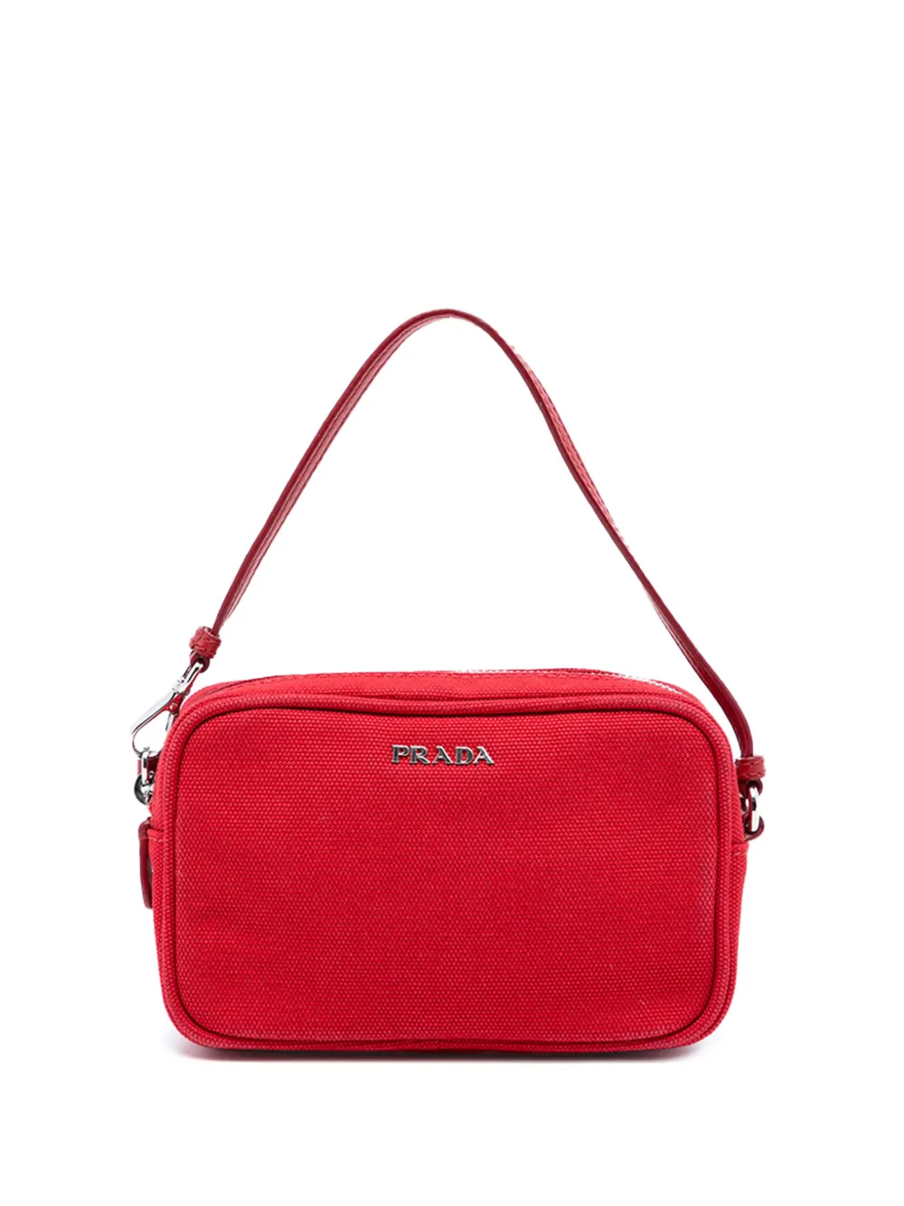 Prada Pre-Owned 2000-2025 Canvas Canapa pouch - Rosso