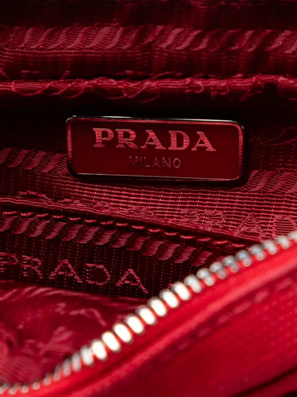 Prada Pre-Owned 2000-2025 Canvas Canapa Pouch | Red | FARFETCH CA