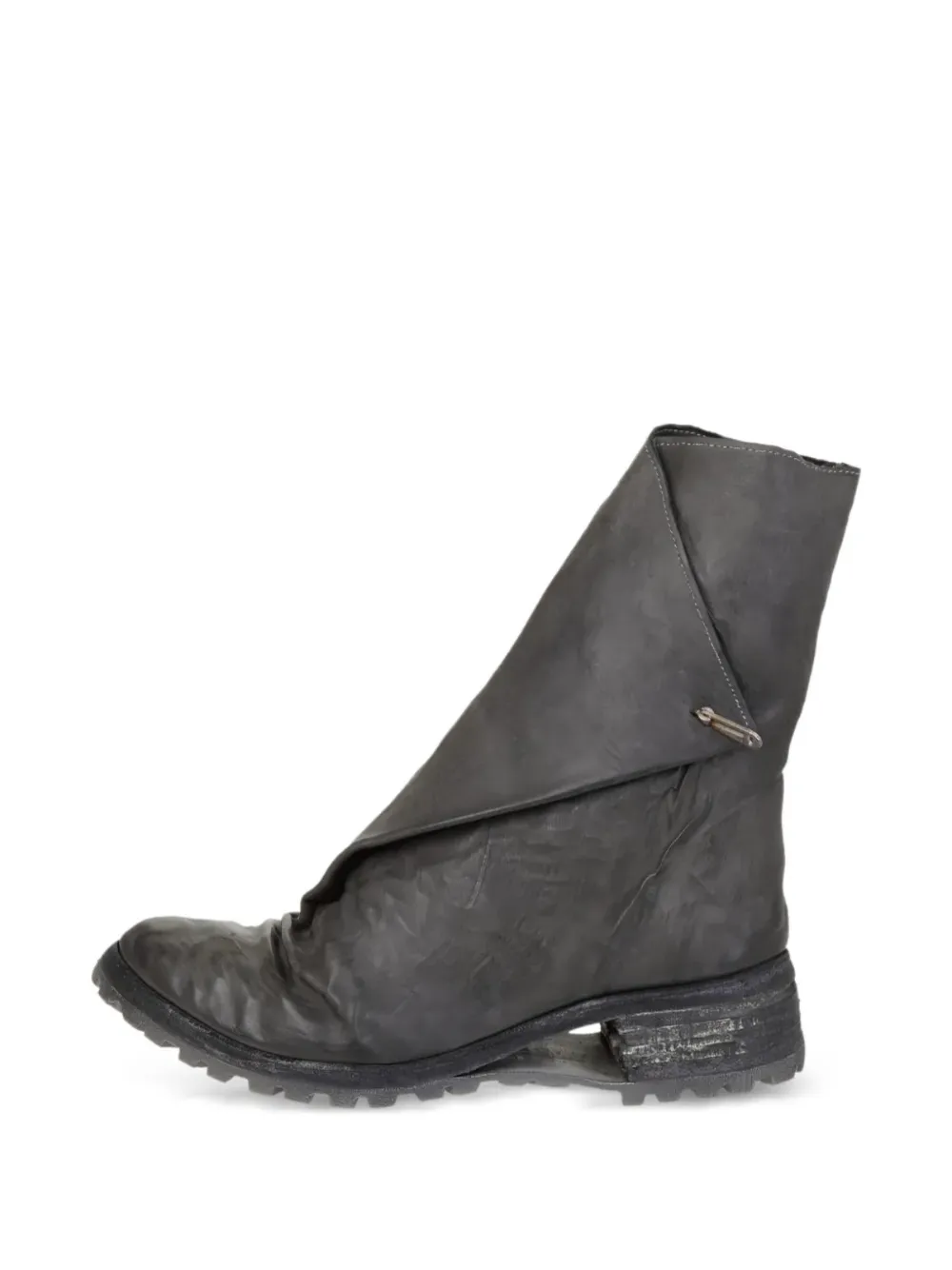 Carol Christian Poell folded rubber sole boots Grijs