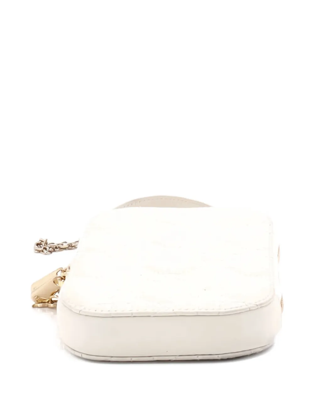 Lady Dior Phone Holder On Chain Cannage Quilt Lambskin Crossbody Bag
