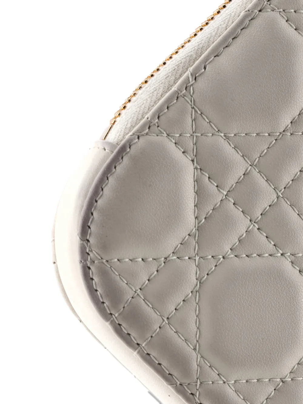 Lady Dior Phone Holder On Chain Cannage Quilt Lambskin Crossbody Bag