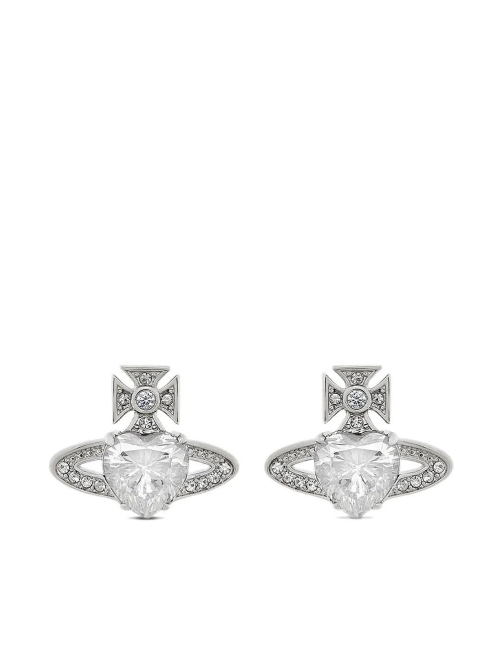 Vivienne Westwood Orecchini a bottone Ariella Orb - Argento