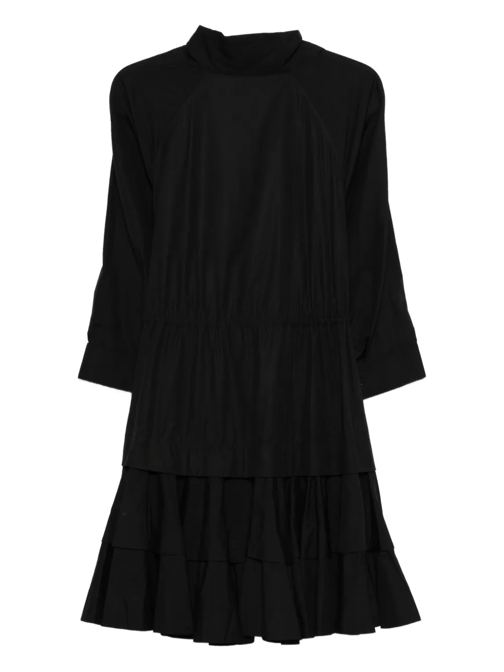 Ala&iuml;a Pre-Owned 2010s cotton midi dress - Zwart