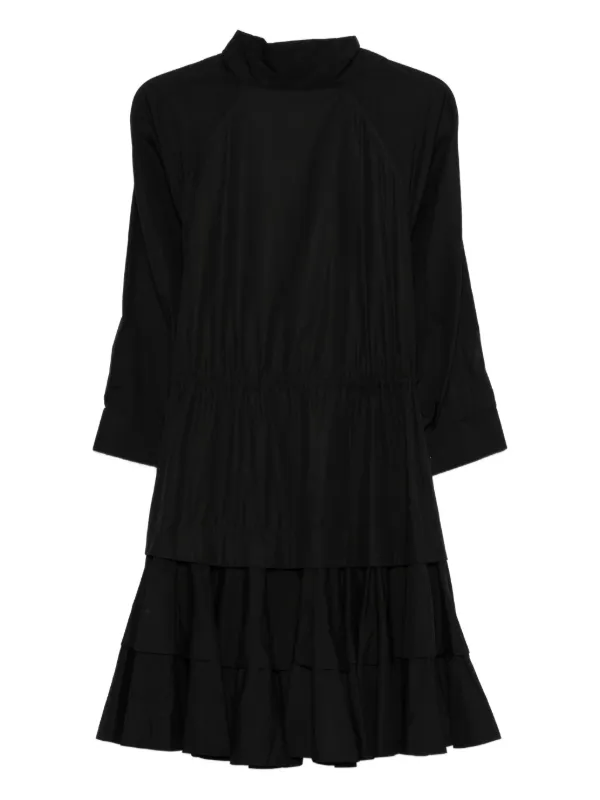 Alaïa Pre-Owned 2010s Cotton Midi Dress | Black
