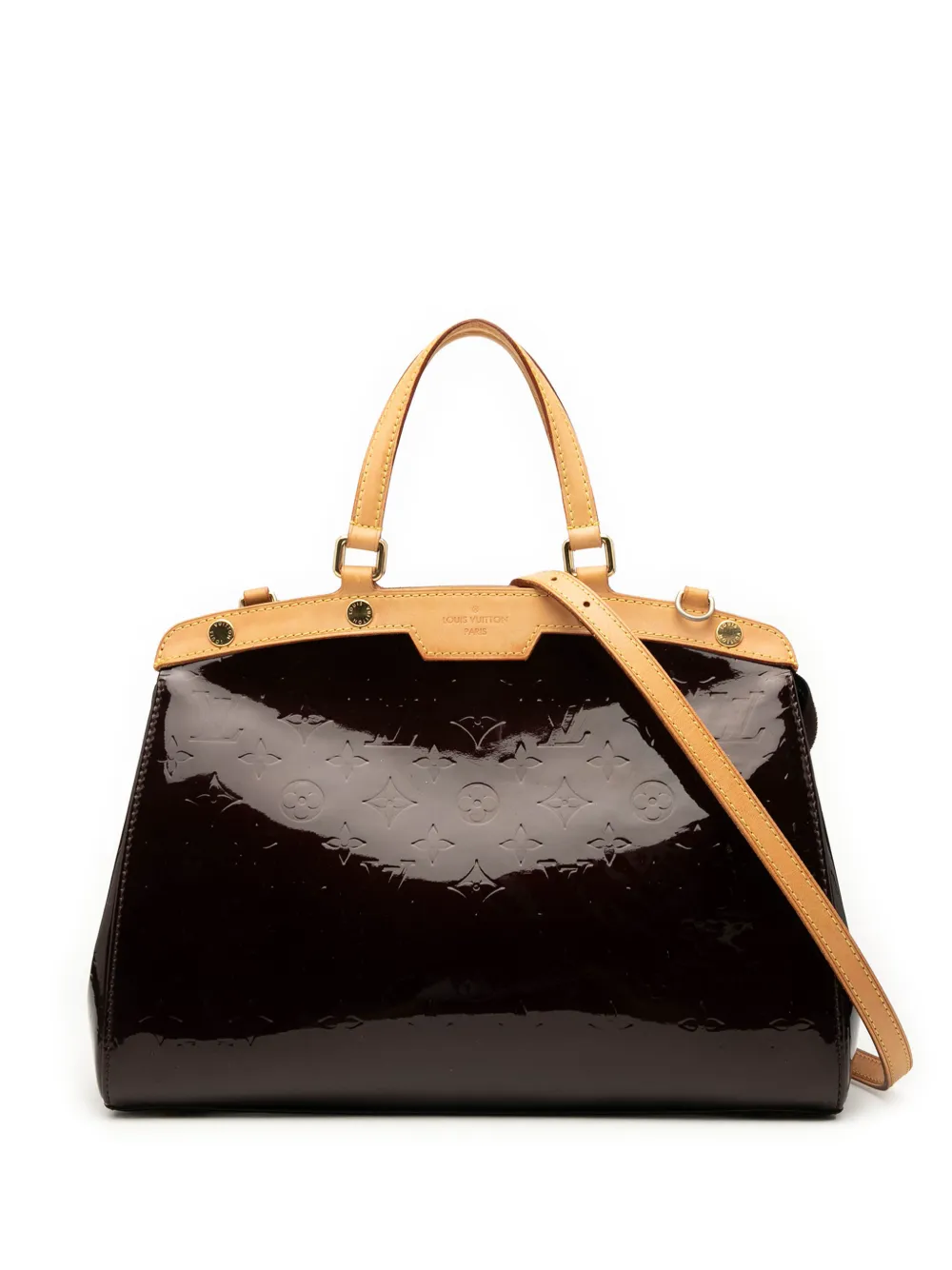 Louis Vuitton Pre-Owned 2010 Monogram Vernis Brea MM satchel - Purple