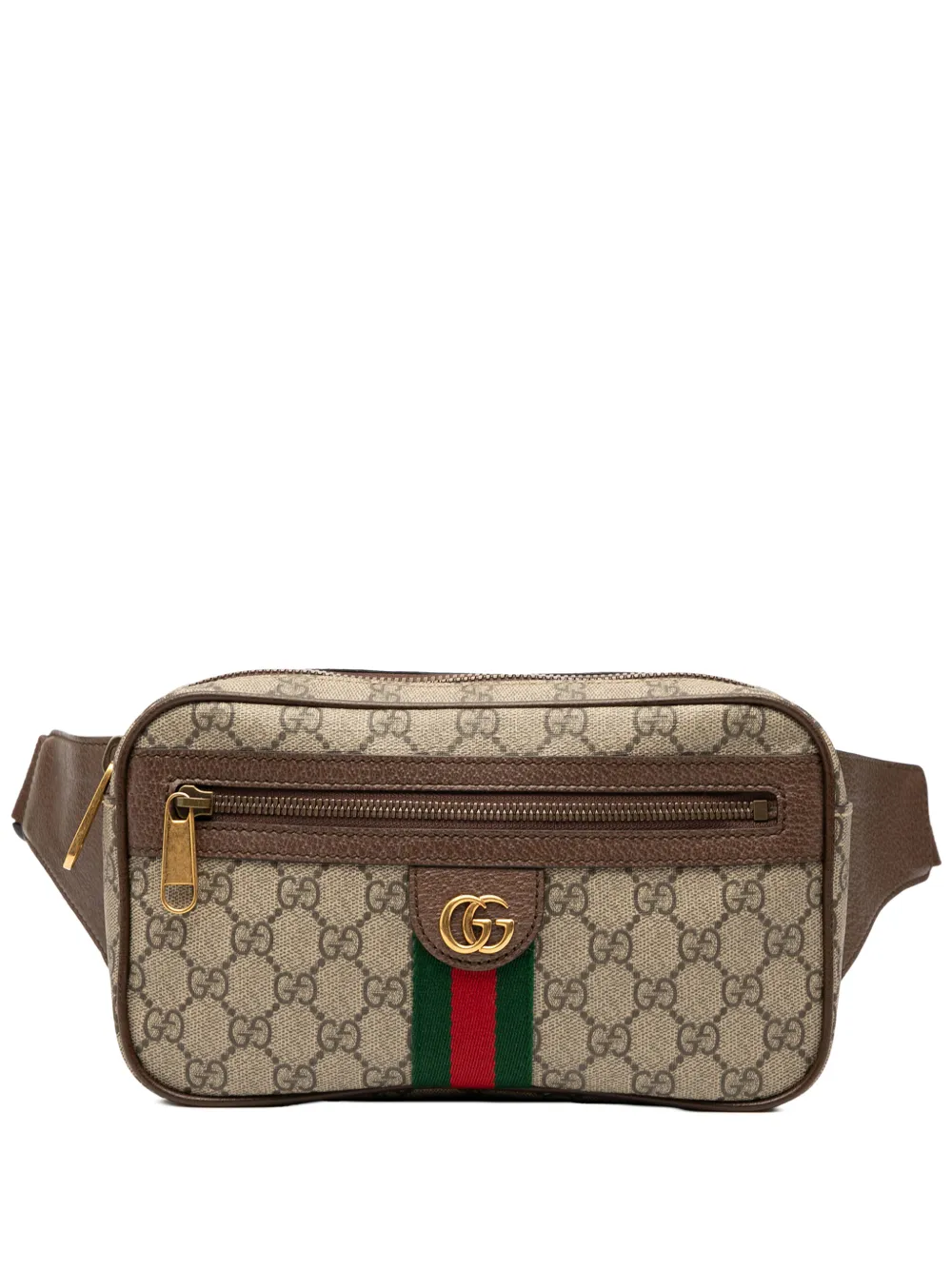 Gucci Pre-Owned 2000-2015 Small GG Supreme Ophidia belt bag - Marrone