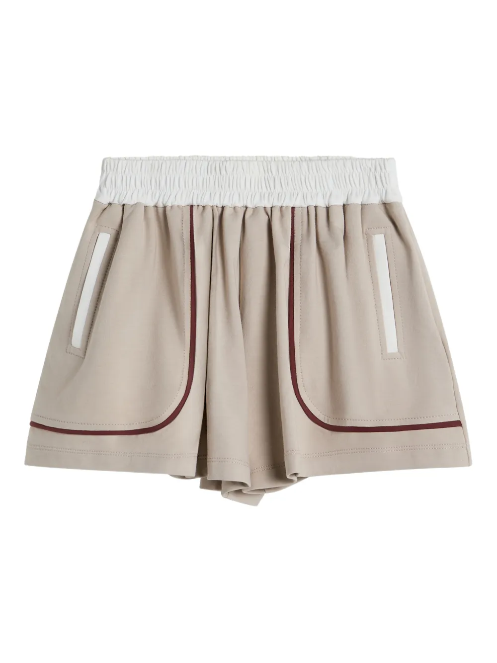 Brunello Cucinelli Kids Shorts con vita elasticizzata - Toni neutri