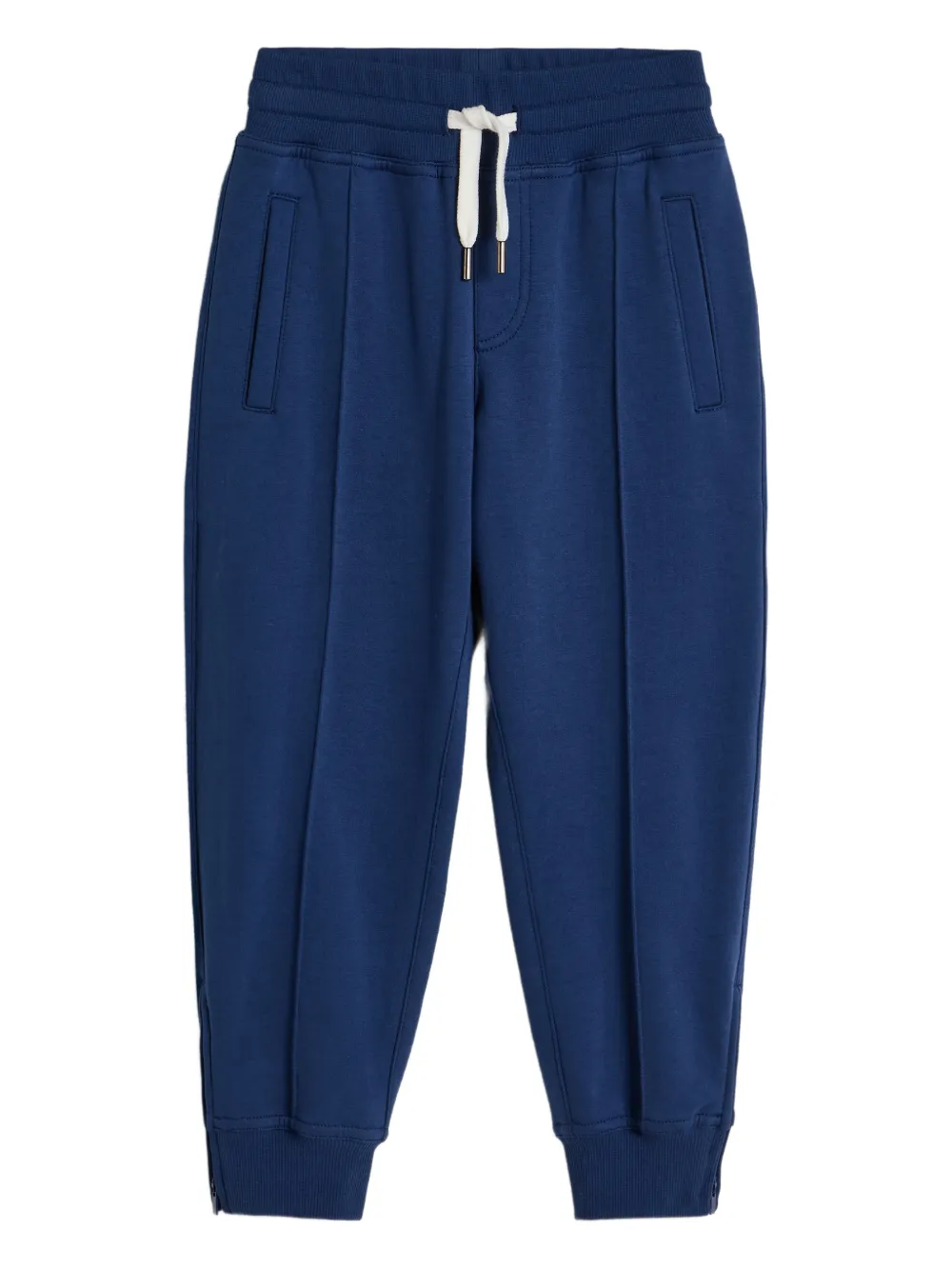 Brunello Cucinelli Kids Pantaloni sportivi con coulisse - Blu