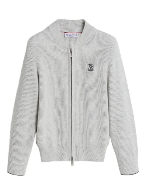 Brunello Cucinelli Kids zip-fastening cardigan