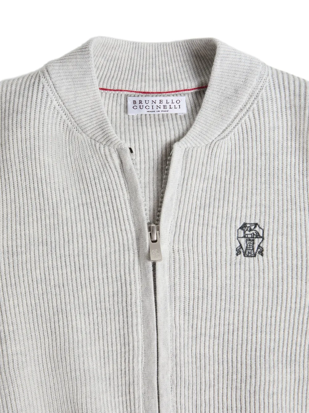 Brunello Cucinelli Kids Vest met ritssluiting Grijs