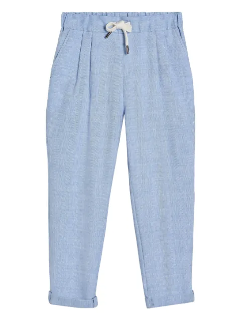 Brunello Cucinelli Kids pantalones con cordones en la pretina