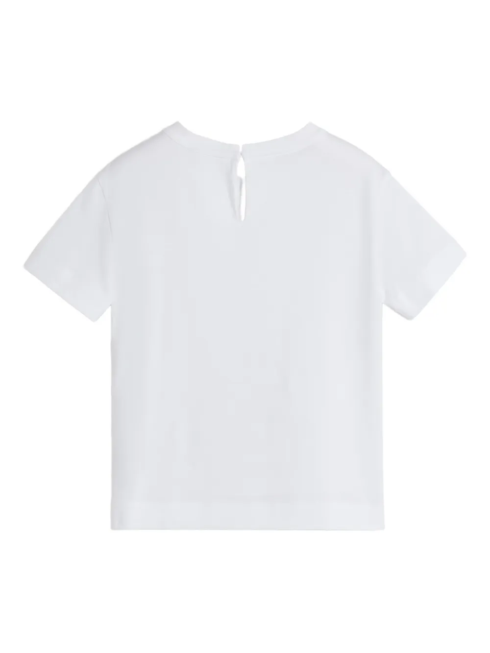 Brunello Cucinelli Kids Gestreept jersey T-shirt Wit