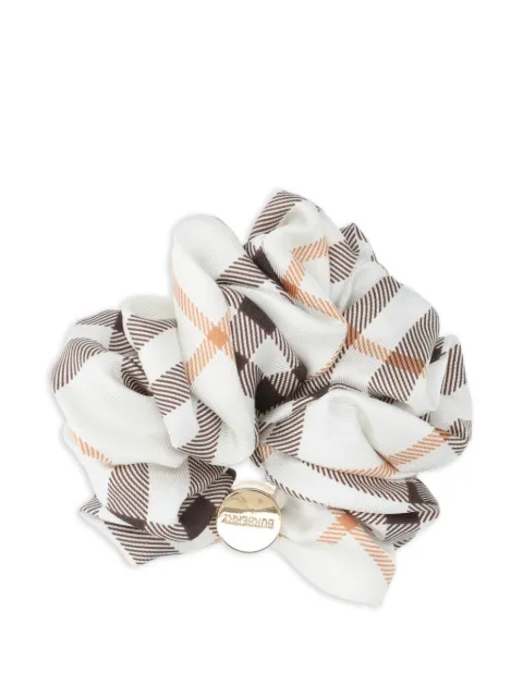 Burberry check silk scrunchie