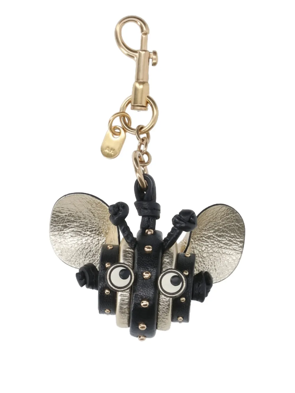 Anya Hindmarch stud bee keyring | negro | Image 1