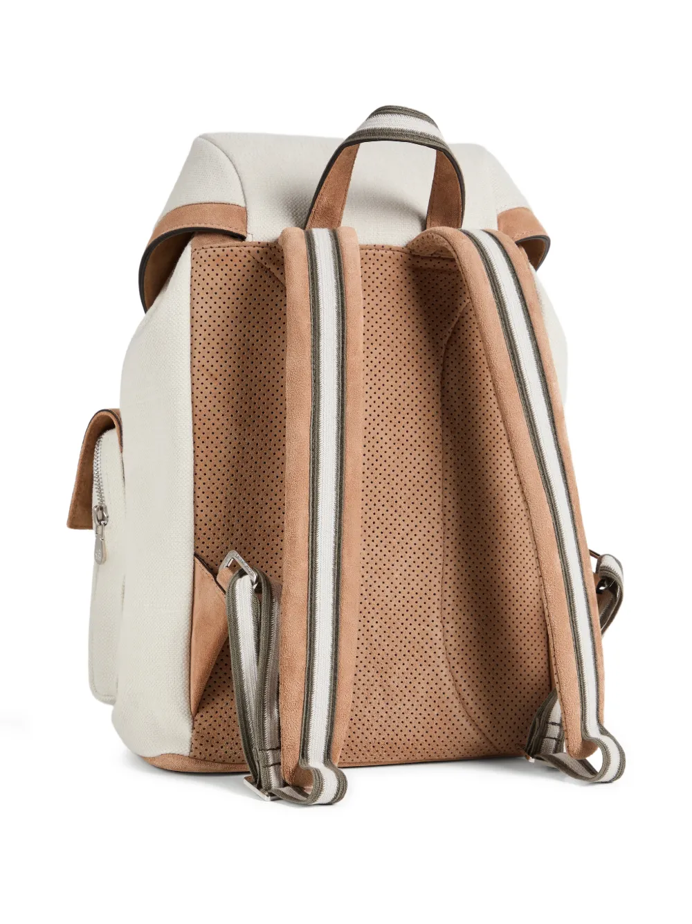 Brunello Cucinelli Kids Rugzak met geborduurd logo - Beige