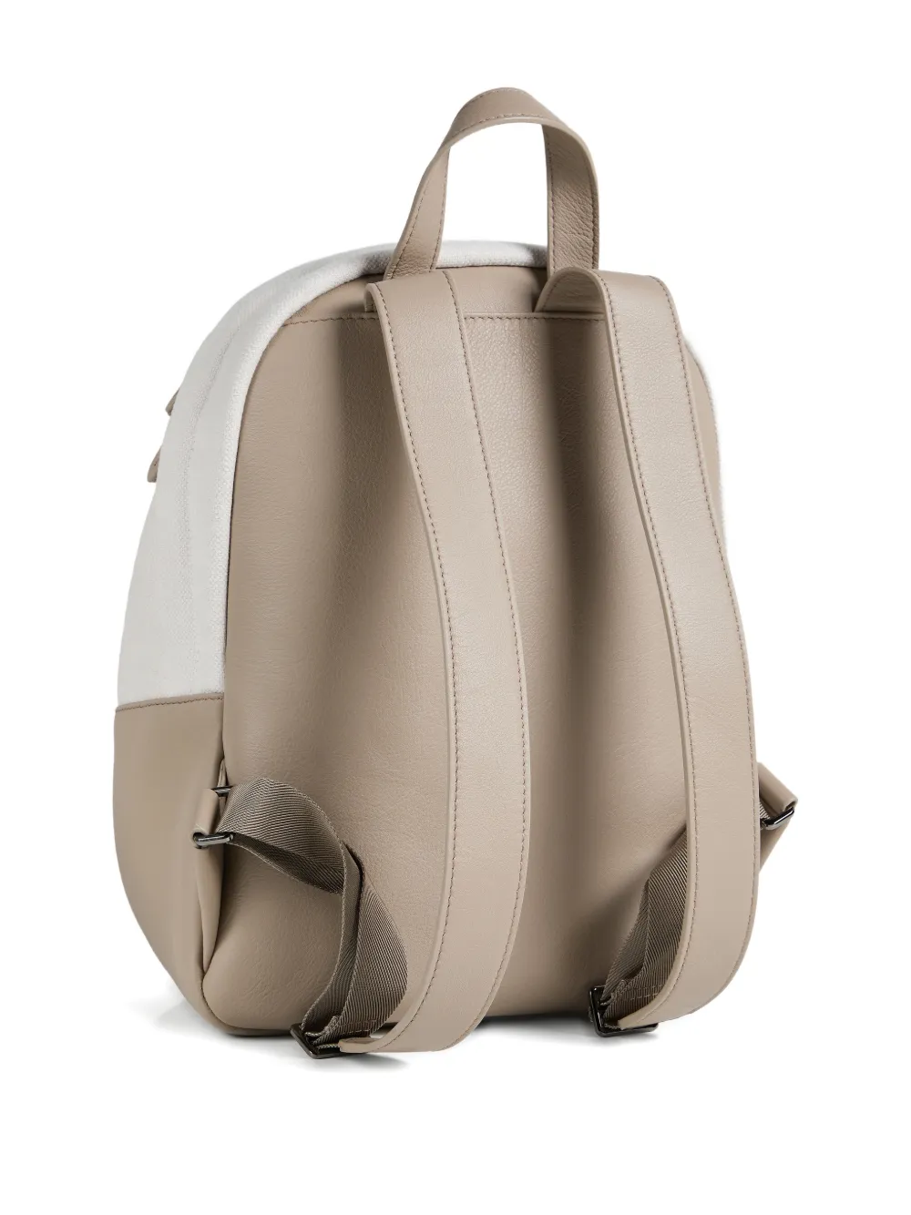 Brunello Cucinelli Kids Rugzak met vlakken en franje - Beige