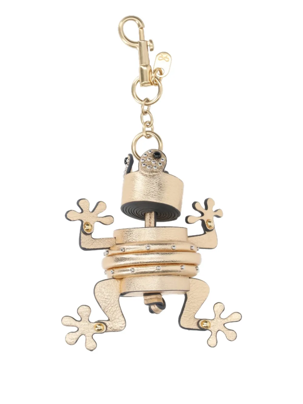 Anya Hindmarch frog keyring - Gold
