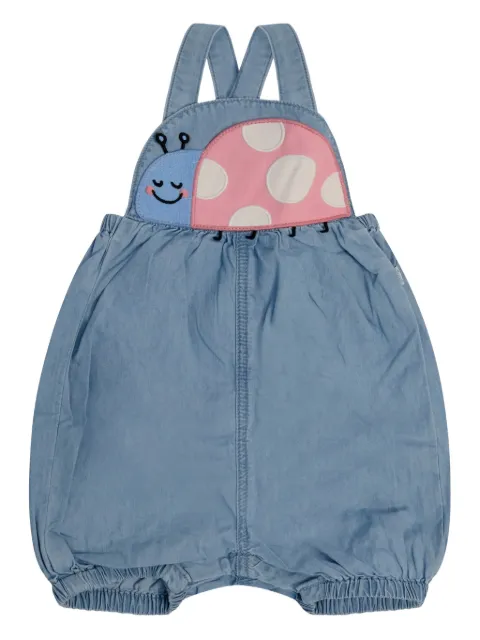 Stella McCartney Kids ladybird appliqué dungaree