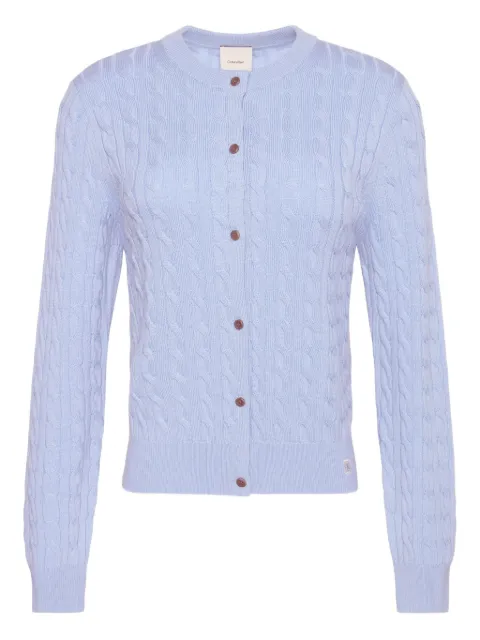 Calvin Klein cable-knit buttoned knitwear