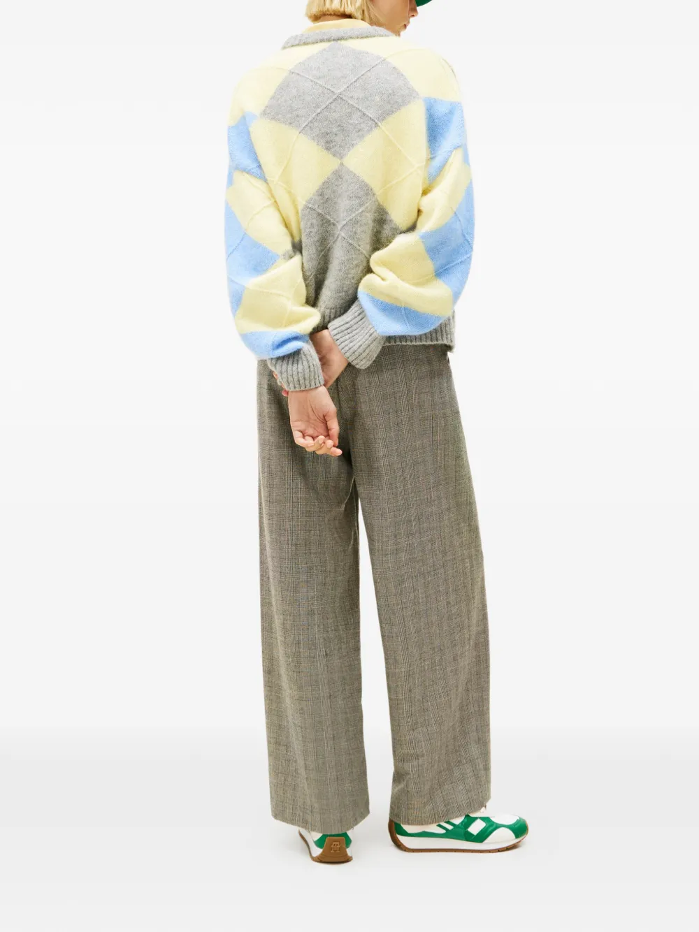  Tommy Hilfiger Pull à Losanges - Gris 