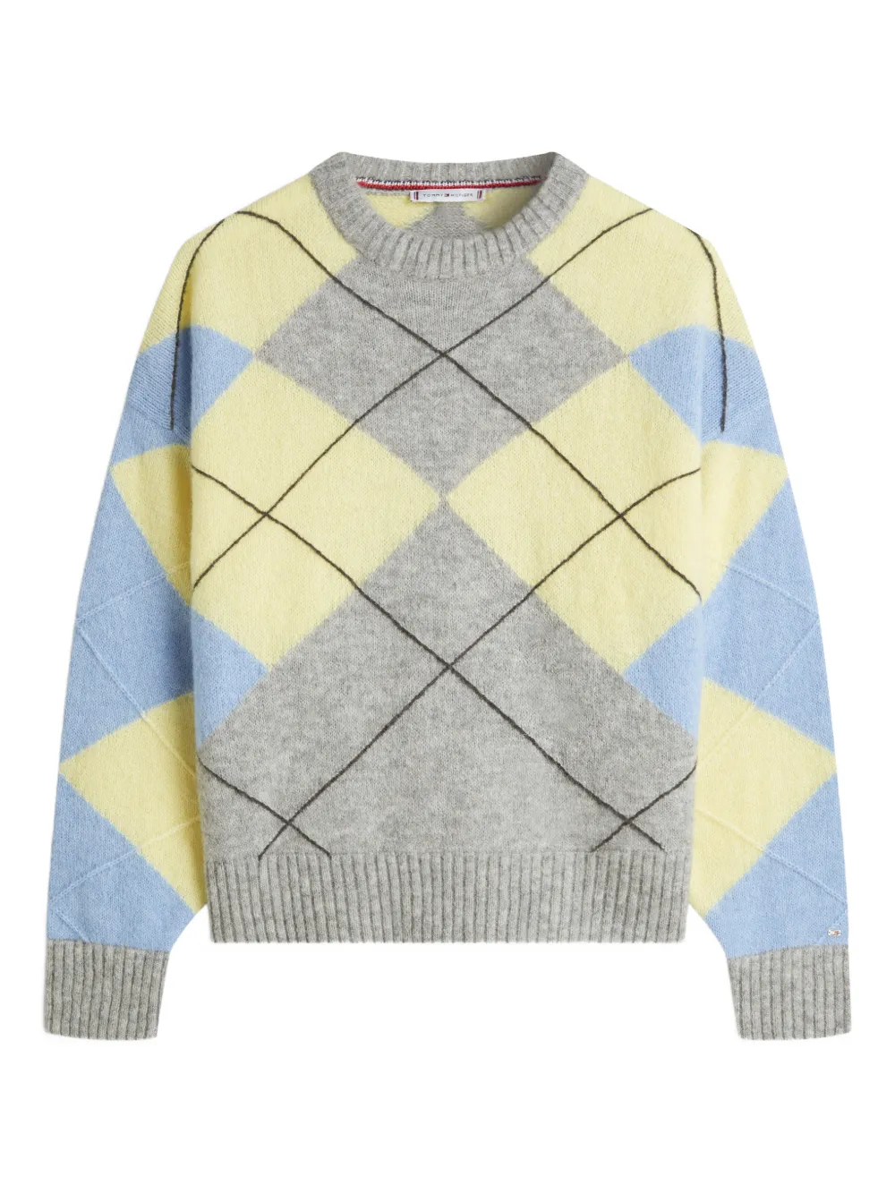 Tommy Hilfiger argyle sweater | Grey | Image 1
