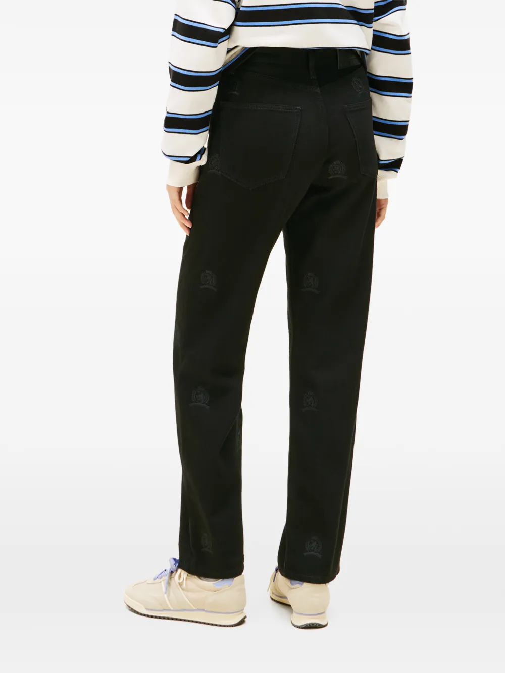  Tommy Jeans Patterned Trousers - Black 