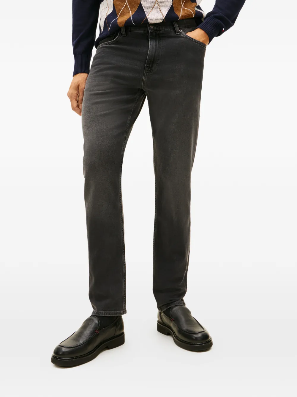 Tommy Hilfiger Skinny jeans met logopatch Grijs