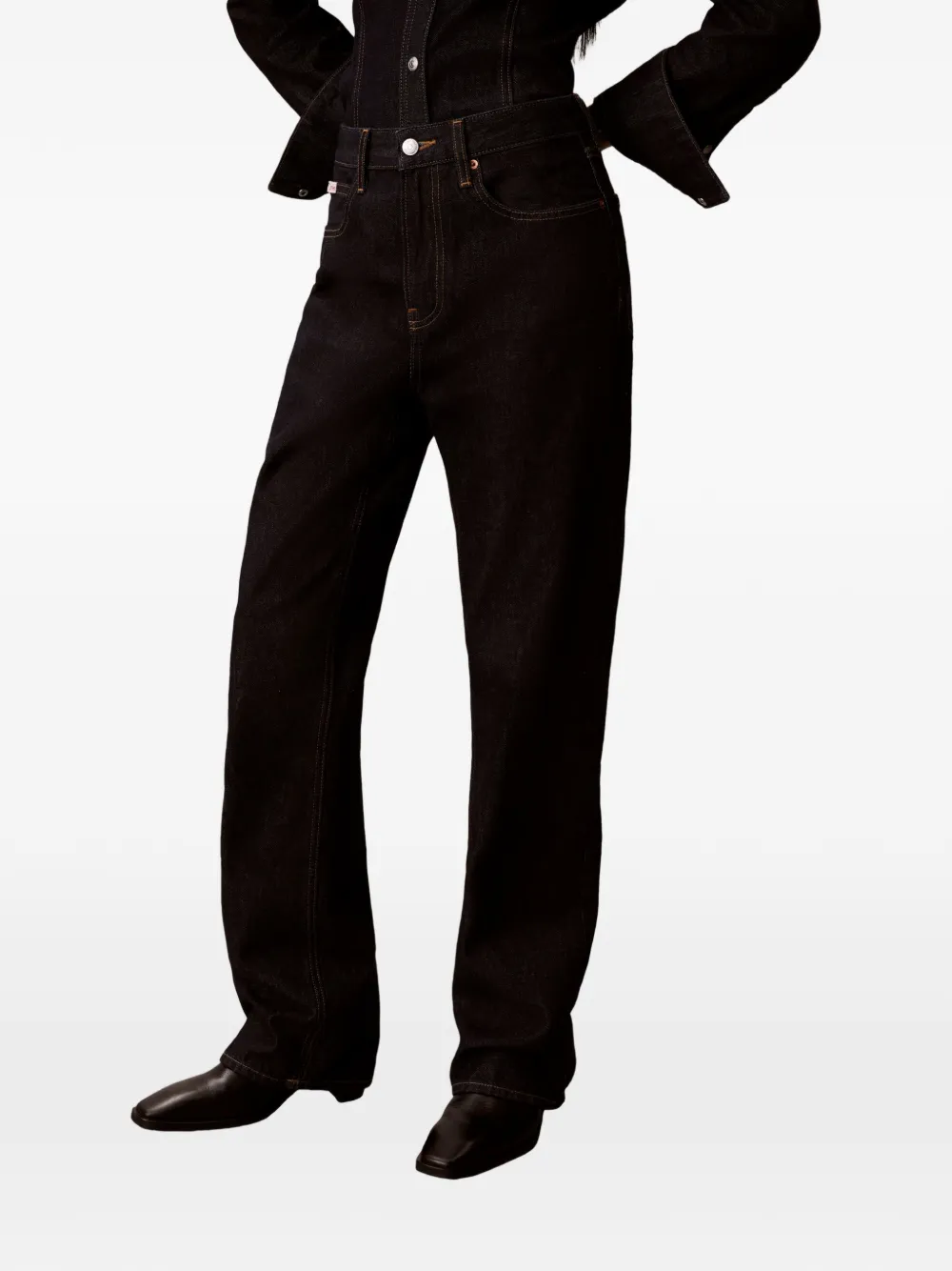 Calvin Klein Broek met stiksel Blauw