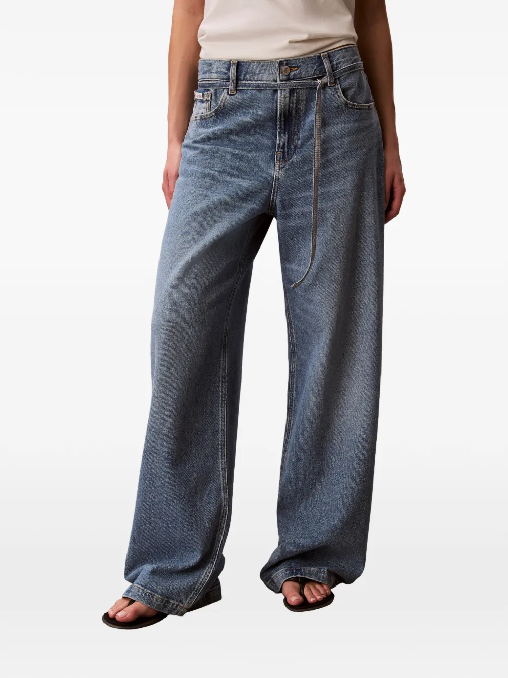 Calvin Klein Straight broek Blauw