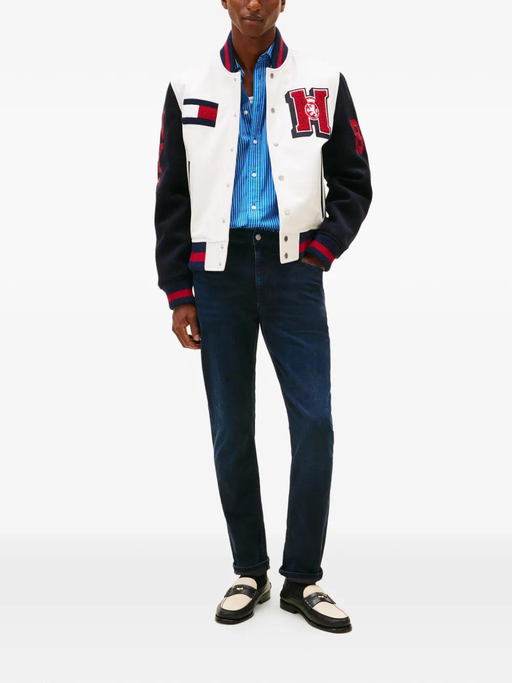 Tommy Hilfiger pocketed slim-fit jeans - Blauw