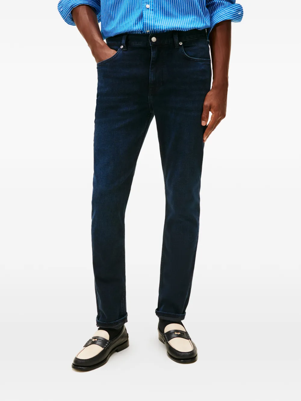 Tommy Hilfiger Slim-fit jeans met zakken Blauw