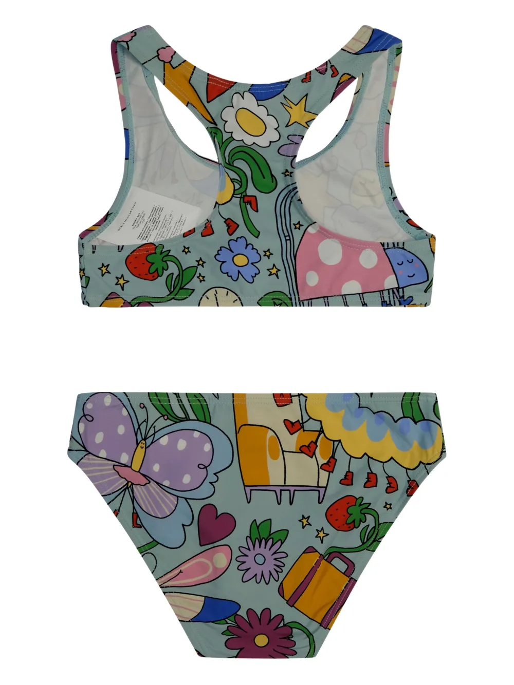 Stella McCartney Kids Badpak met bloemenprint Blauw