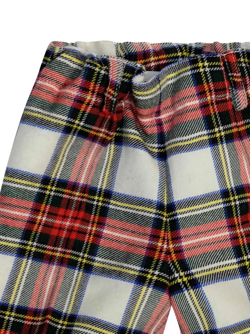  Paio Crippa Tartan Shorts - White 