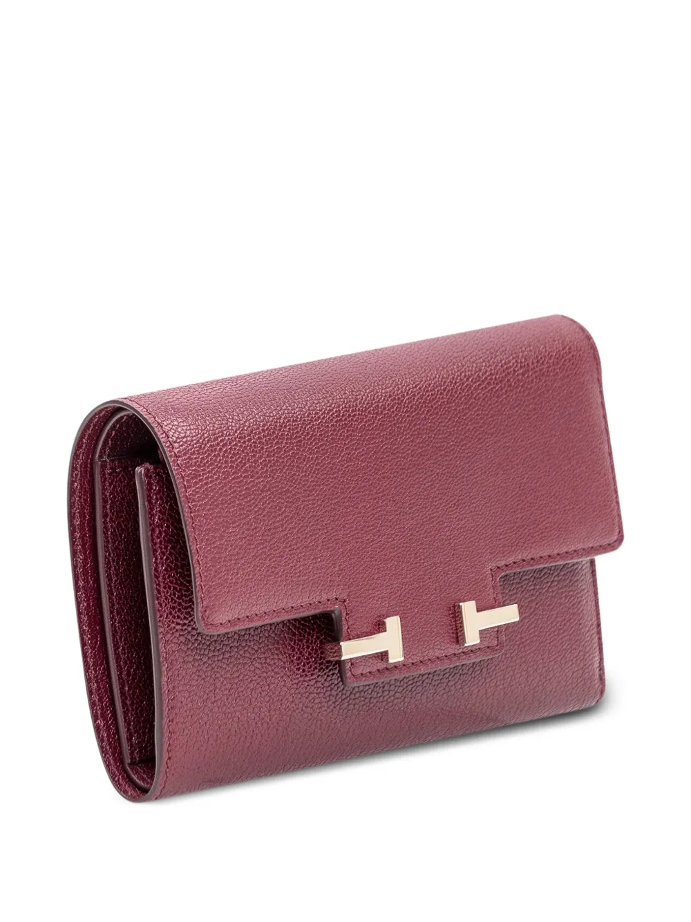  Tom Ford Grain Compact Wallet - Purple 
