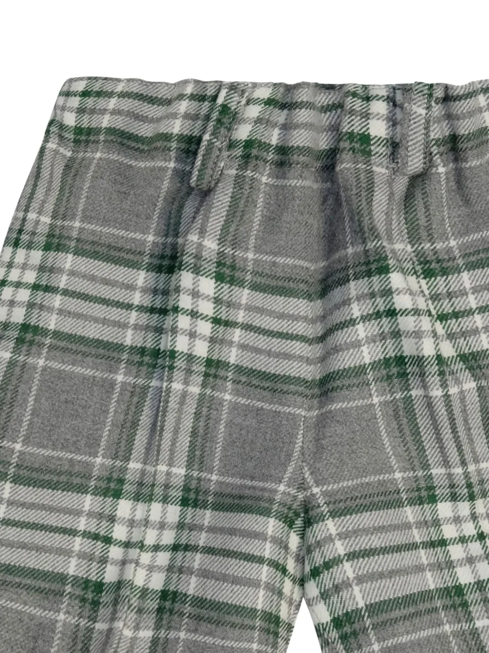  Paio Crippa Tartan Cuffed Shorts - Grey 