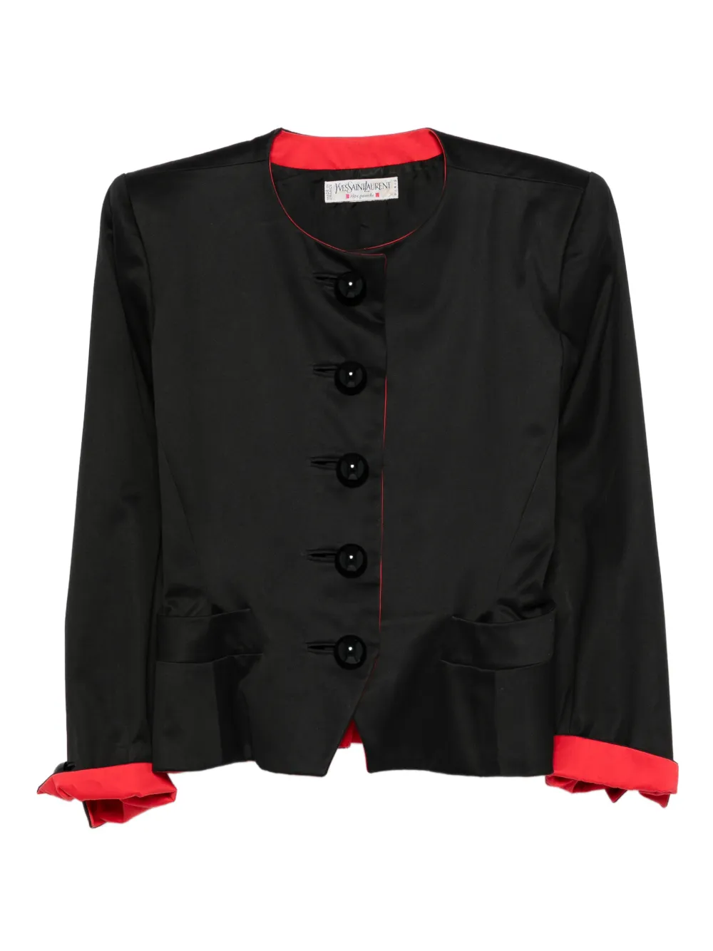 Saint Laurent Pre-Owned 1990s silk jacket - Nero