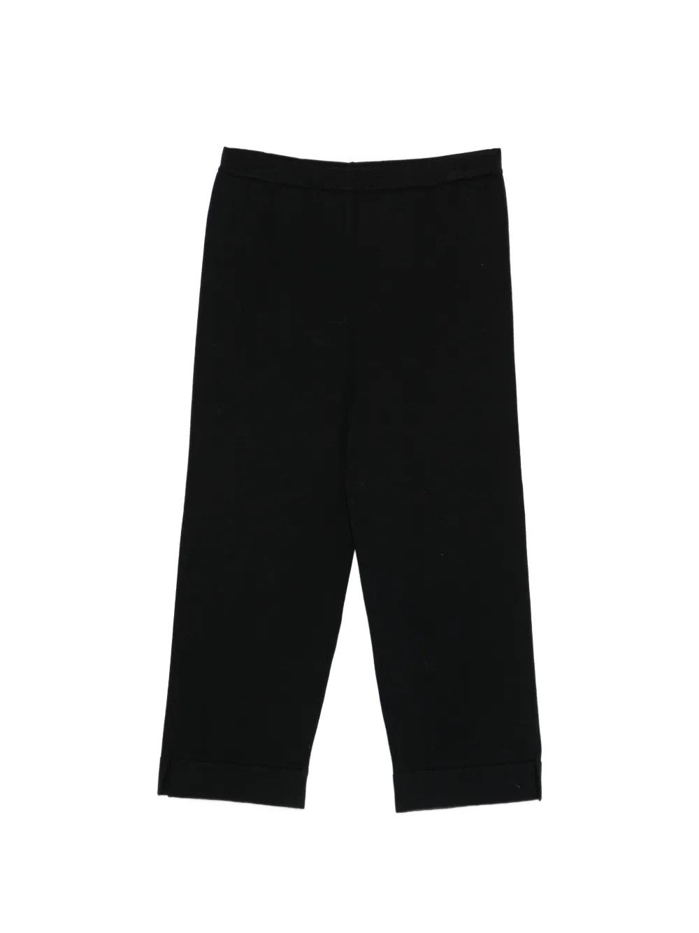 Soft Goat elasticed-waistband trousers - Nero