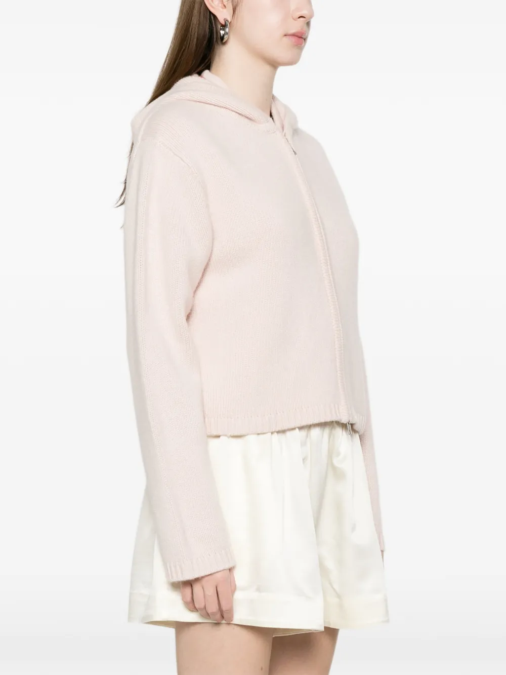  Soft Goat Zip Hoodie - Pink 