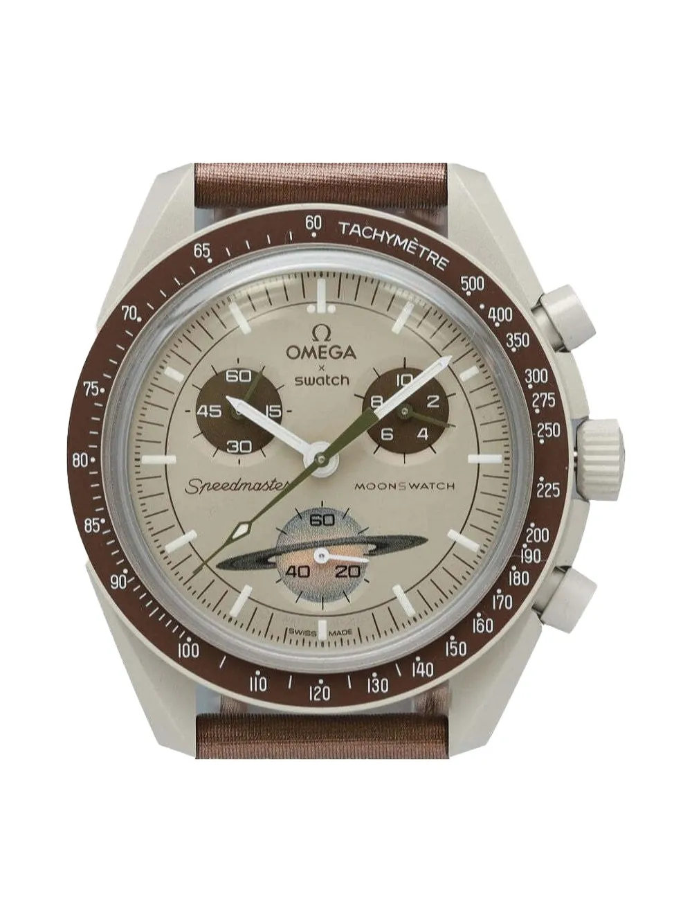 OMEGA xSwatch Moonswatch Mission to Saturn 42mm watch - Grijs