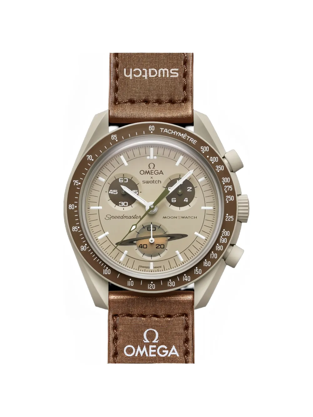 OMEGA xSwatch Moonswatch Mission to Saturn 42mm watch - Grigio