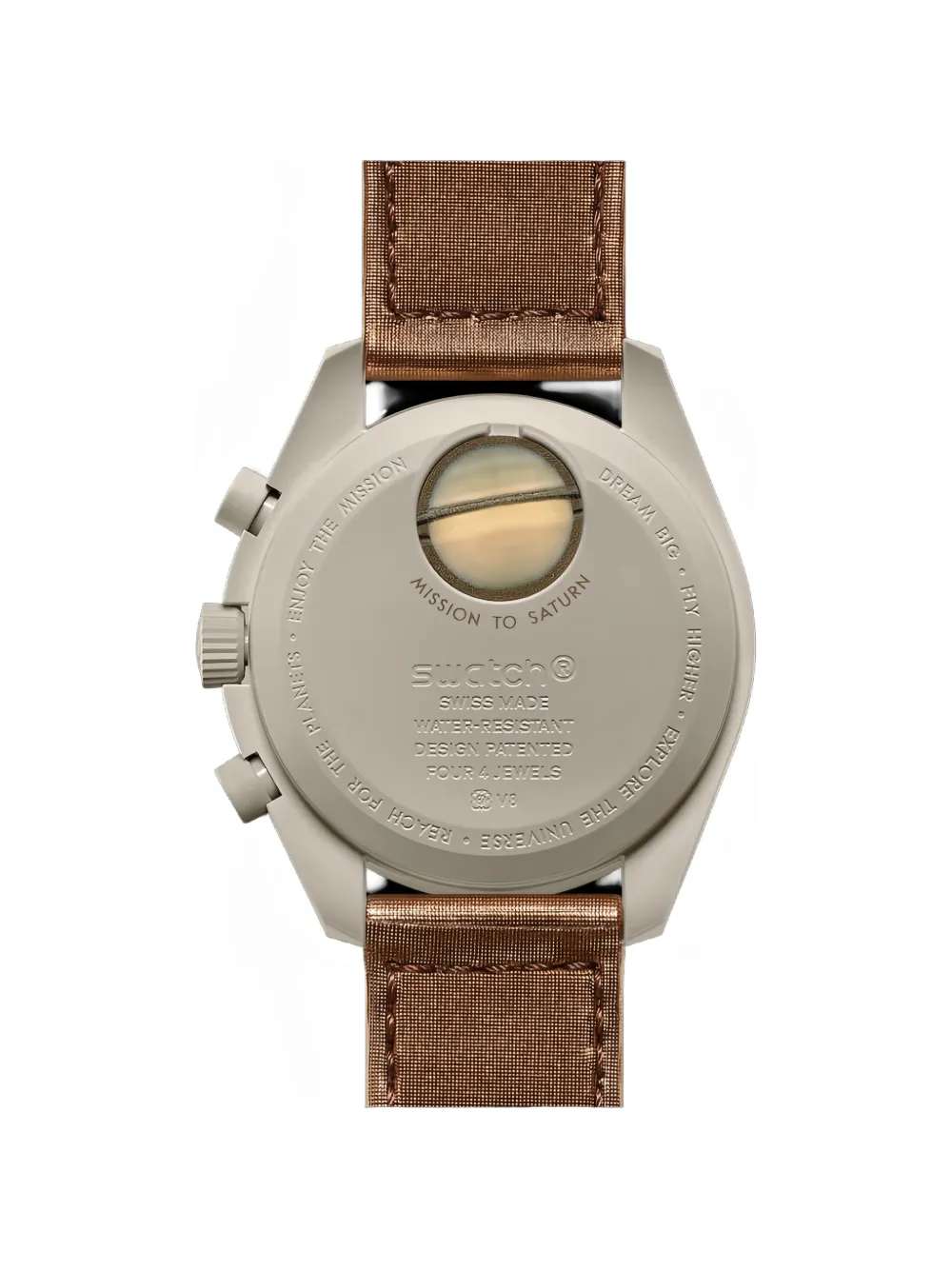 Swatch x Omega Moonswatch Mission To Saturn 42mm Watch | Grey