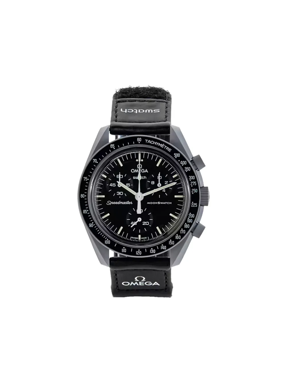OMEGA xSwatch Moonswatch Mission to the Moon 42mm watch - Nero