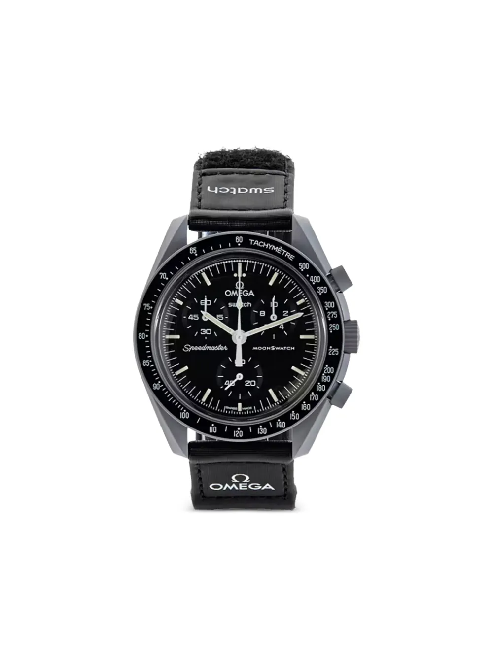OMEGA xSwatch Moonswatch Mission to the Moon 42mm watch - Nero