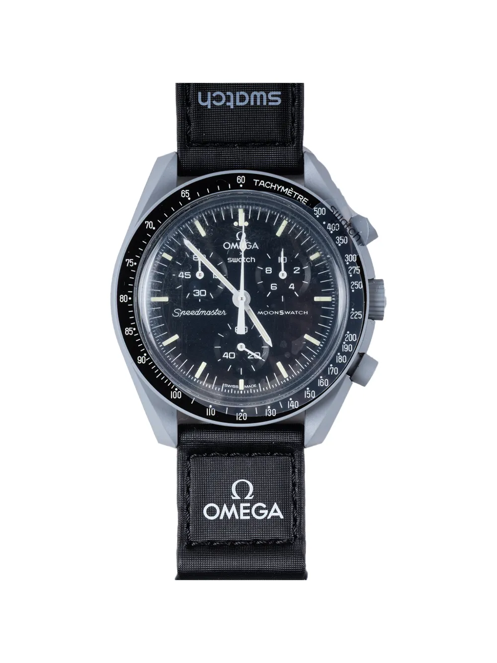 OMEGA xSwatch Moonswatch Mission to the Moon 42mm watch - Nero