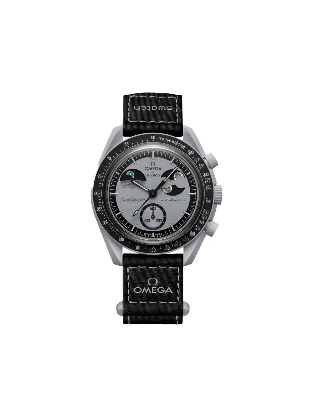 OMEGA xSwatch Moonswatch Mission To Earthphase 42mm watch - Grigio