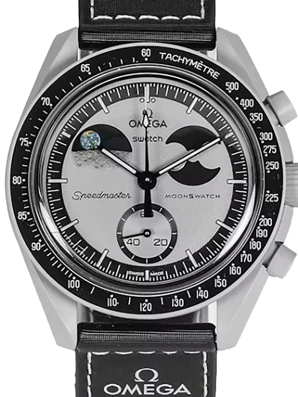 OMEGA xSwatch Moonswatch Mission To Earthphase 42mm watch - Grijs