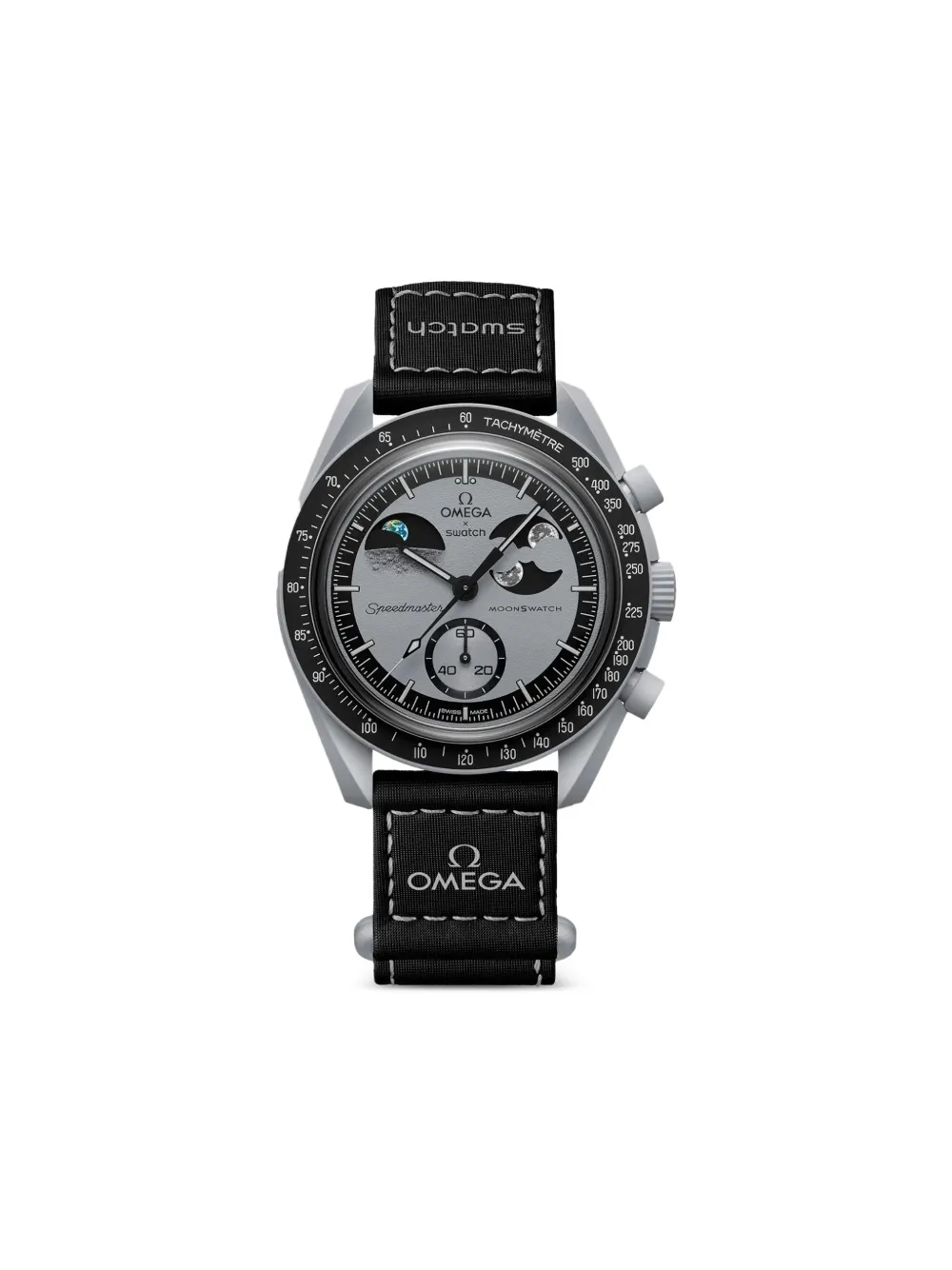 OMEGA xSwatch Moonswatch Mission To Earthphase 42mm watch - Grigio