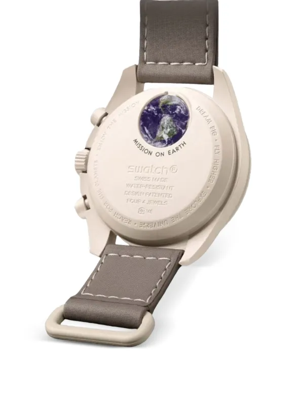 Swatch x Omega Mission On Earth 42mm Watch | Brown | FARFETCH