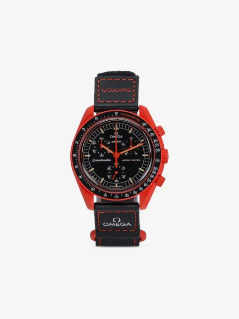 Swatch x Omega Mission On Earth Lava 42mm watch